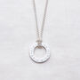 Men's Personalised Silver Cord Washer Necklace, thumbnail 5 of 5