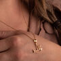 Gold Vermeil Dove Pendant Necklace With Chain, thumbnail 4 of 6