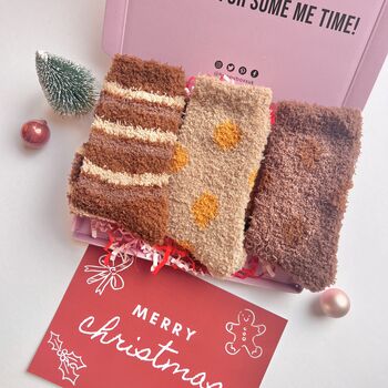 Festive Fluffy Socks Box, 2 of 3