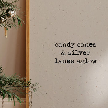 Christmas Prints Candy Canes And Silver Lanes Aglow, 4 of 6