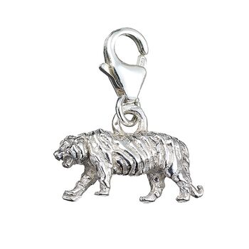 Sterling Silver Tiger Charm, 3 of 6