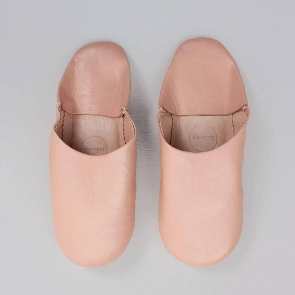 Women's Basic Moroccan Leather Slippers, 1 of 12