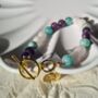 Rose Quartz And Amethyst Astrology Crystal Bracelet, thumbnail 7 of 9