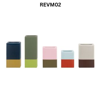 Mini Vases In High Quality Porcelain Set Of Five, 2 of 8