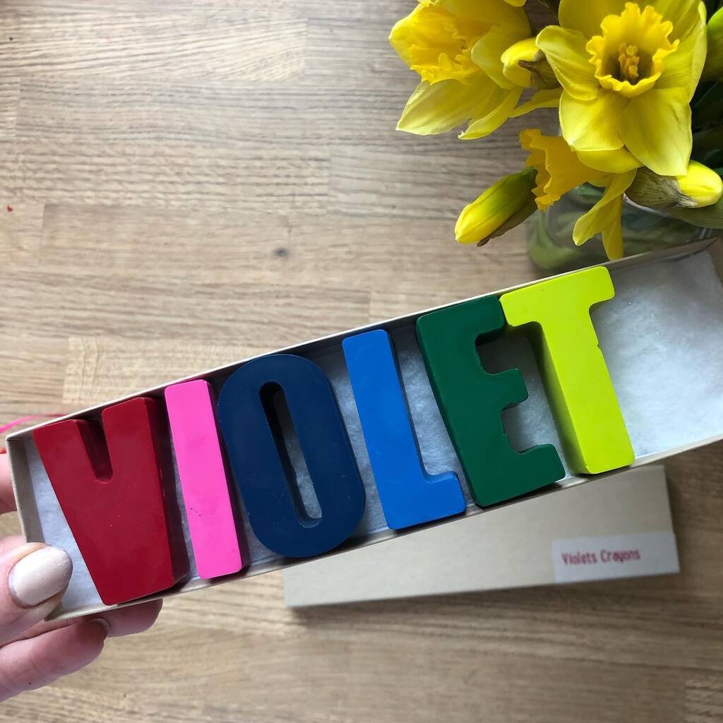 Personalised Name Chunky Crayons up to 6 letters