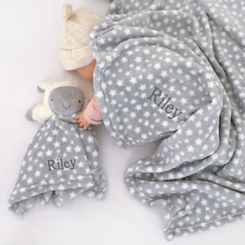 Personalised Unisex Lamb Comforter Blanket Set, 5 of 9