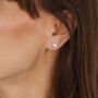 Elise Earrings White Gold Lab Grown Diamond Toi Et Moi, thumbnail 1 of 5