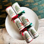 Festive Santa Christmas Tree Luxury Christmas Crackers Set Of Six, thumbnail 1 of 6
