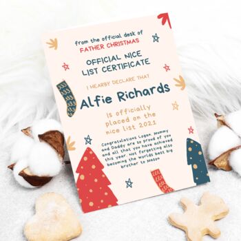 Personalised Santa Nice List, 3 of 8
