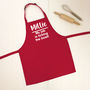 'Licking The Bowl' Personalised Kids Apron, thumbnail 5 of 7