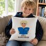 Personalised Boy's Face Cushion Gift For Book Lovers, thumbnail 5 of 11