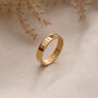 Personalised Engraved Ring Band In Gold, thumbnail 3 of 8