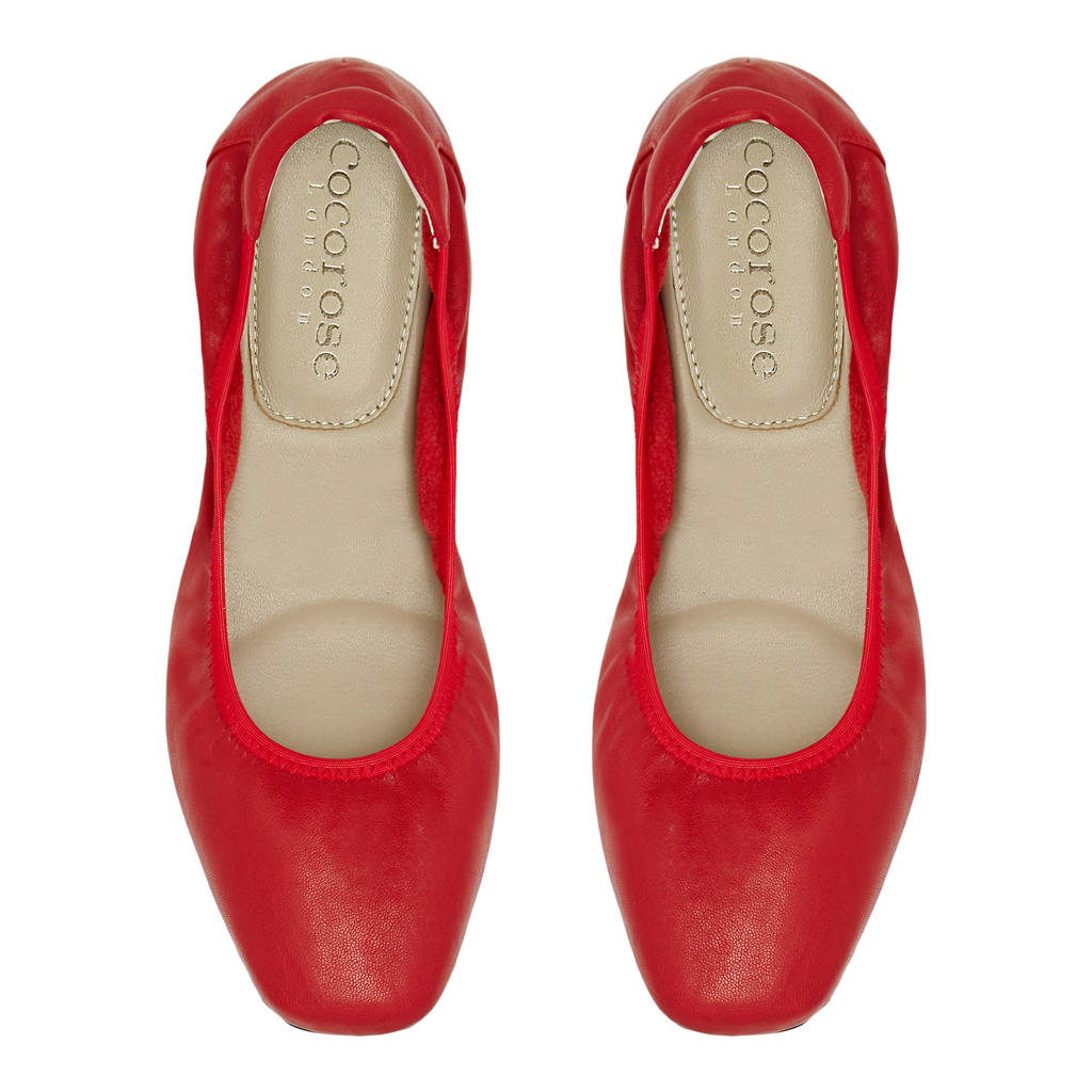 Barnes Leather Ballet Flats By Cocorose London