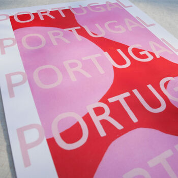 Summers In Lisbon' Portugal Inspired A4 Print, 2 of 2