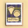 Tartan Shortbread Family Christmas Card, thumbnail 1 of 4