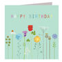 Floral Birthday Greetings Card, thumbnail 2 of 5