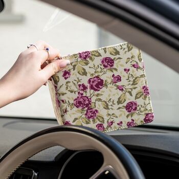 Disabled Blue Badge Permit Wallet In Mulberry Rose, 4 of 6