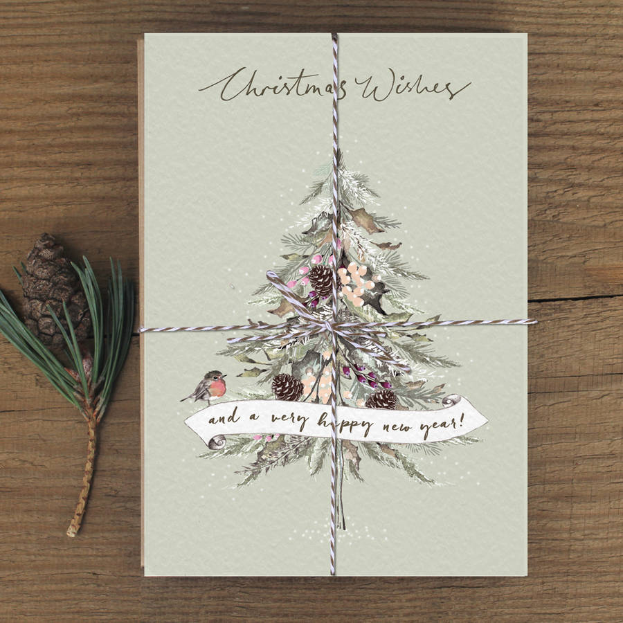 Pack Of Christmas Tree Cards, 1 of 3