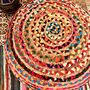 Rainbow Bohemian Chindi Footstool Pouffe, thumbnail 6 of 7