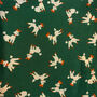 Green Poodle Print Silky Scarf, thumbnail 3 of 4