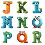 Personalised Monster Alphabet Children's Grey Teddy Bear 42cm, thumbnail 5 of 7