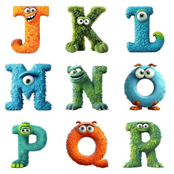 Personalised Monster Alphabet Children's Grey Teddy Bear 42cm, 5 of 7