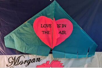 Personalised Delta Kite Love Is In The Air, 3 of 6