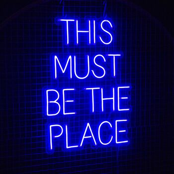 This Must Be The Place Rgb Colour Changing Neon Sign, 2 of 5