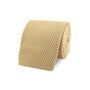 Beige Diamond End Knitted Neck Tie In 100% Soft Polyester, thumbnail 3 of 8