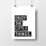'Enjoy The Little Things' Self Love Poster, thumbnail 3 of 3