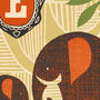 E Is For Elephant Poster Print, thumbnail 3 of 4