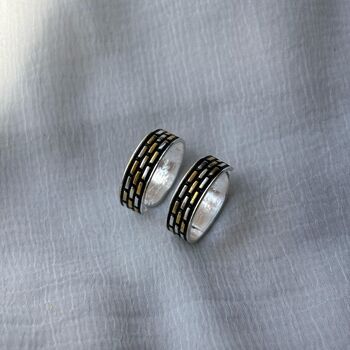 Black Bohemian Midi Beach Stacking Band Toe Ring, 4 of 8