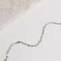 Delicate Twisted Silver Plated Spiral Chain Bracelet, thumbnail 3 of 3
