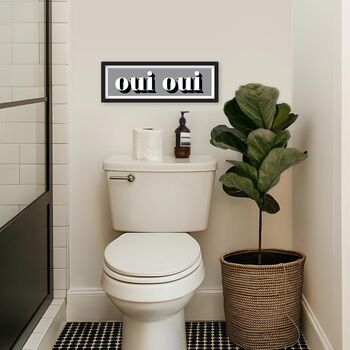 Framed Oui Oui Typography Print, 9 of 12