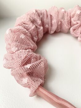 Annabelle Ruffled Headband In Soft Tulle, 8 of 10