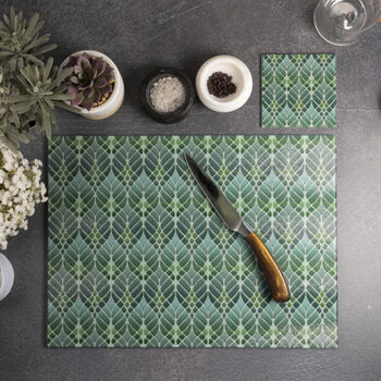 Interwoven Trees Kitchen Trivet Muted Greens, 5 of 11