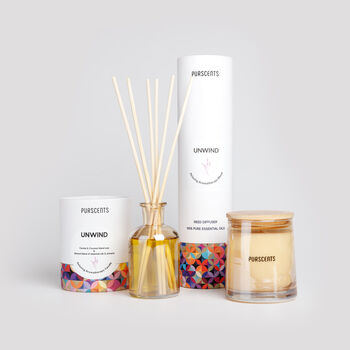 Unwind Scented Candle And Reed Diffuser Duo, 2 of 5