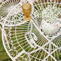 Vintage Cream Two Person Garden Bistro Set, thumbnail 4 of 9