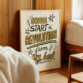 Oasis Music Print, Revolution From My Bed, 5 of 12