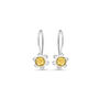 Sterling Silver Daffodil Drop Earrings, thumbnail 4 of 8