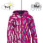 Children's Feather Colour Changing Pack Away Raincoat, thumbnail 1 of 3