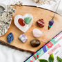 Seven Chakra Stones With Heart Selenite Bowl, thumbnail 2 of 5
