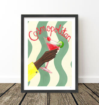 Cosmopolitan Cocktail Art Print, 6 of 10