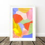 Rainbow Abstract Shell Collage Art Print, thumbnail 6 of 8