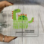 Personalised Dinosaur Birthday Acrylic Block, thumbnail 2 of 6