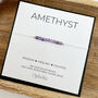Amethyst Silk Bracelet February Birthstone Jewellery, thumbnail 6 of 6