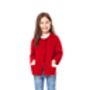Girls' Cashmere Cardigan In Pink And Red, thumbnail 1 of 11