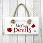 Personalised Halloween Little Devils Sign, thumbnail 3 of 6