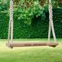 Personalised Oak Adult Garden Rope Tree Swing, thumbnail 1 of 9