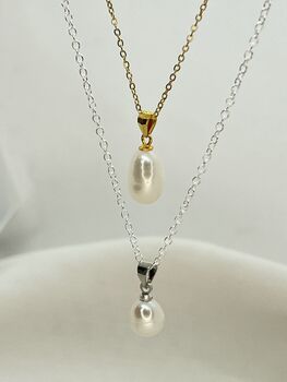 'Liwanag' Radiance Biwa Pearl Pendant Necklace, 8 of 12